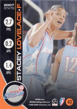 2008 Rittenhouse WNBA #40 Stacey Lovelace Back