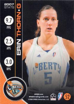 2008 Rittenhouse WNBA #52 Erin Thorn Back