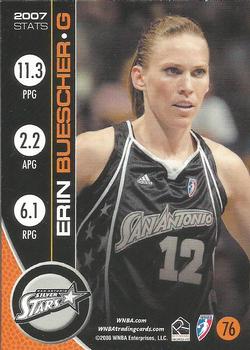2008 Rittenhouse WNBA #76 Erin Buescher Back