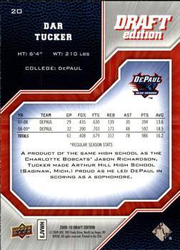 2009-10 Upper Deck Draft Edition #20 Dar Tucker Back