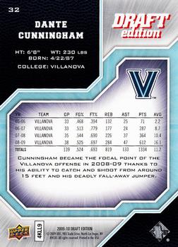 2009-10 Upper Deck Draft Edition #32 Dante Cunningham Back
