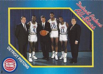1991-92 Unocal Detroit Pistons #NNO All-Stars Front