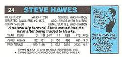 1980-81 Topps - Singles #24 Steve Hawes Back