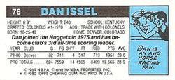 1980-81 Topps - Singles #76 Dan Issel Back