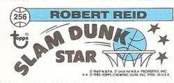 1980-81 Topps - Singles #256 Robert Reid Back