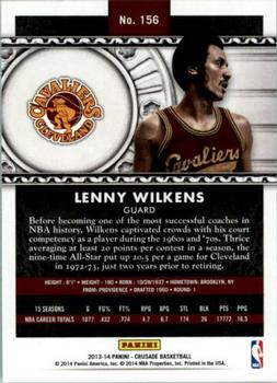 2013-14 Panini Crusade - Black #156 Lenny Wilkens Back