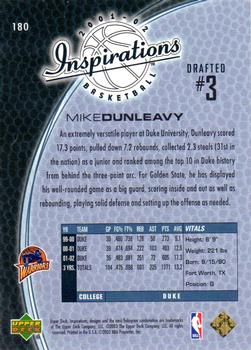 2001-02 Upper Deck Inspirations #180 Mike Dunleavy Back