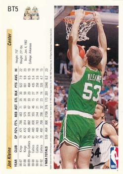 1992-93 Upper Deck McDonald's - Boston Celtics #BT5 Joe Kleine Back