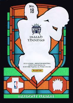2013-14 Panini Innovation - Stained Glass #18 Isaiah Thomas Back
