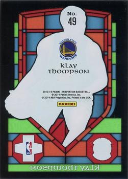 2013-14 Panini Innovation - Stained Glass #49 Klay Thompson Back
