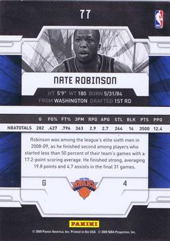 2009-10 Donruss Elite #77 Nate Robinson Back