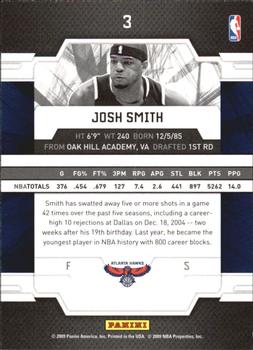 2009-10 Donruss Elite #3 Josh Smith Back