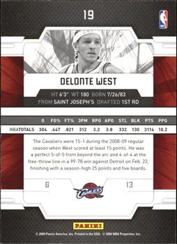 2009-10 Donruss Elite #19 Delonte West Back