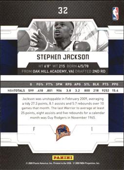 2009-10 Donruss Elite #32 Stephen Jackson Back