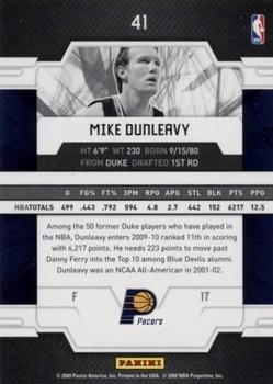 2009-10 Donruss Elite #41 Mike Dunleavy Back