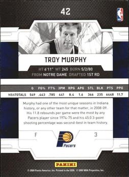 2009-10 Donruss Elite #42 Troy Murphy Back