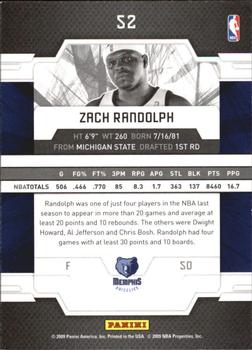 2009-10 Donruss Elite #52 Zach Randolph Back