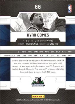 2009-10 Donruss Elite #66 Ryan Gomes Back