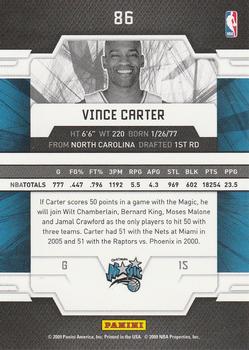 2009-10 Donruss Elite #86 Vince Carter Back