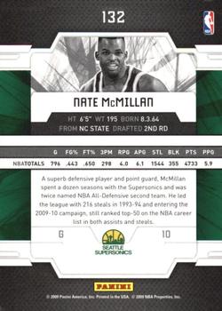 2009-10 Donruss Elite #132 Nate McMillan Back