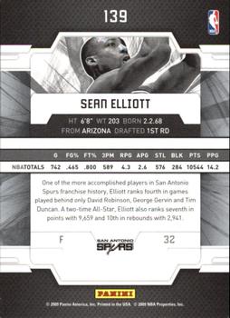 2009-10 Donruss Elite #139 Sean Elliott Back