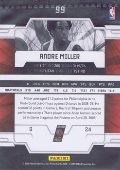 2009-10 Donruss Elite #99 Andre Miller Back