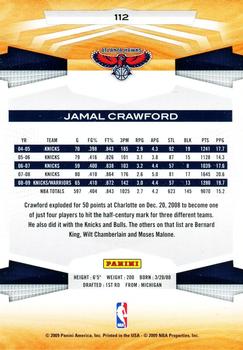 2009-10 Panini #112 Jamal Crawford Back