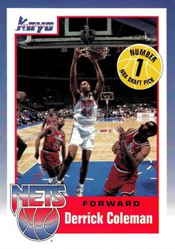 1990-91 Kayo Breyer's New Jersey Nets #4 Derrick Coleman Front