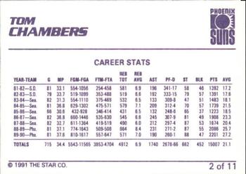 1990-91 Star Tom Chambers #2 Tom Chambers Back