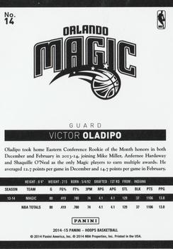2014-15 Hoops #14 Victor Oladipo Back