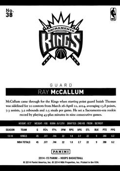 2014-15 Hoops #38 Ray McCallum Back