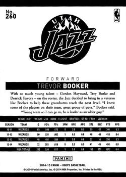 2014-15 Hoops #260 Trevor Booker Back