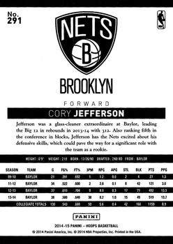 2014-15 Hoops #291 Cory Jefferson Back