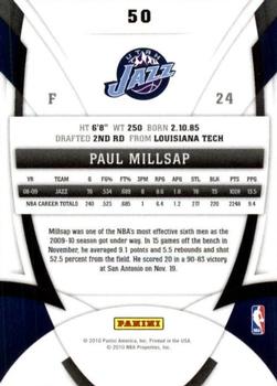 2009-10 Panini Certified #50 Paul Millsap Back