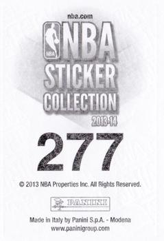 2013-14 Panini Stickers #277 Kobe Bryant Back