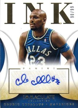 2013-14 Panini Immaculate Collection - Ink #54 Cedric Ceballos Front