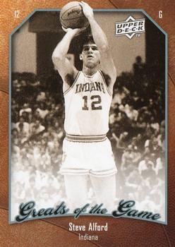 2009-10 Upper Deck Greats of the Game #38 Steve Alford Front