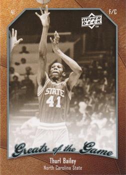 2009-10 Upper Deck Greats of the Game #49 Thurl Bailey Front