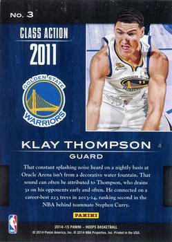 2014-15 Hoops - Class Action Artist's Proof #3 Klay Thompson Back