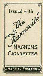 1925 Teofani & Co Magnums #11 Johnny Summers Back
