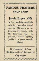 1947 D. Cummings & Son Famous Fighters #52 Jackie Bryce Back