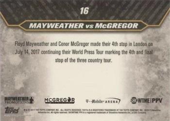 2017 Topps On Demand  Mayweather vs McGregor Road to August 26th #16 Mayweather Soaks in the Crowd Back