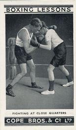 1935 Cope Bros. Boxing Lessons #14 Fighting at Close Quarters Front