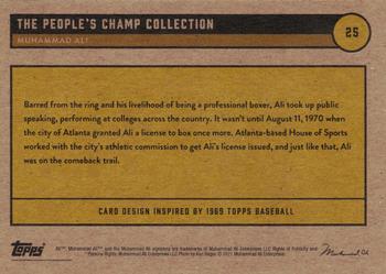 2021 Topps Muhammad Ali The People's Champ - Red #25 Muhammad Ali Back