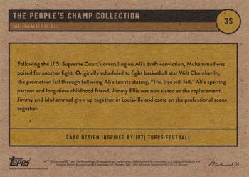 2021 Topps Muhammad Ali The People's Champ - Red #35 Muhammad Ali Back