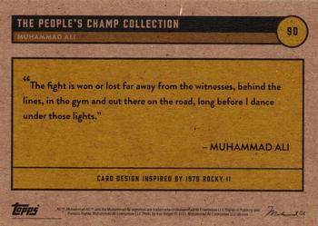 2021 Topps Muhammad Ali The People's Champ - Silver #90 Muhammad Ali Back
