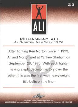 2011 Leaf Muhammad Ali #23 Muhammad Ali Back