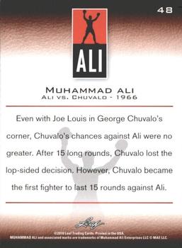 2011 Leaf Muhammad Ali #48 Muhammad Ali Back