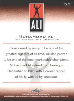 2011 Leaf Muhammad Ali #55 Muhammad Ali Back