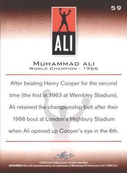 2011 Leaf Muhammad Ali #59 Muhammad Ali Back